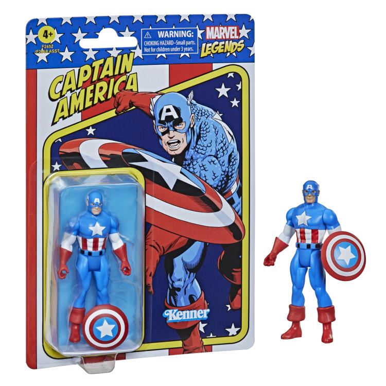 Marvel Legends Retro Collection 3.75" Captain America Action Figure Gallery Image 5