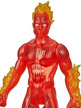 Marvel Legends Retro Collection 3.75" Human Torch Action Figure Gallery Image 2