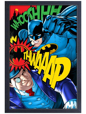 Batman vs. Penguin Framed Art Print Gallery Image 2