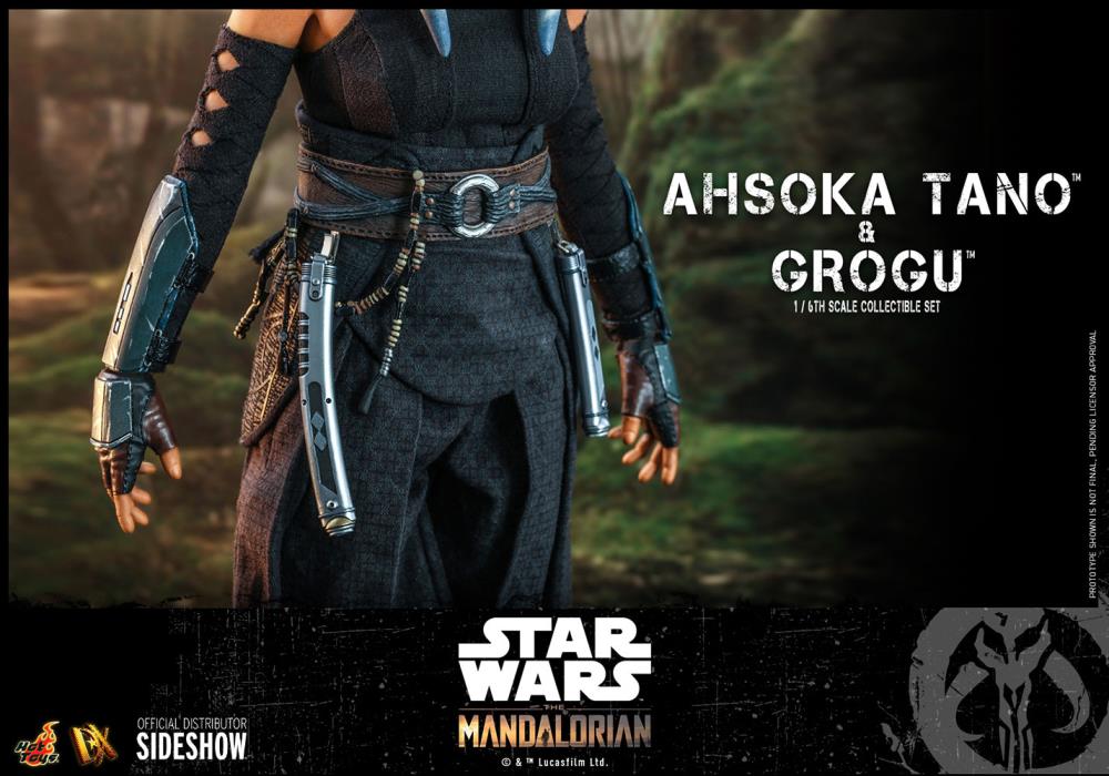 The Mandalorian DX21 Ahsoka Tano and Grogu 1/6th Scale Collectible Figure Set Gallery Image 25