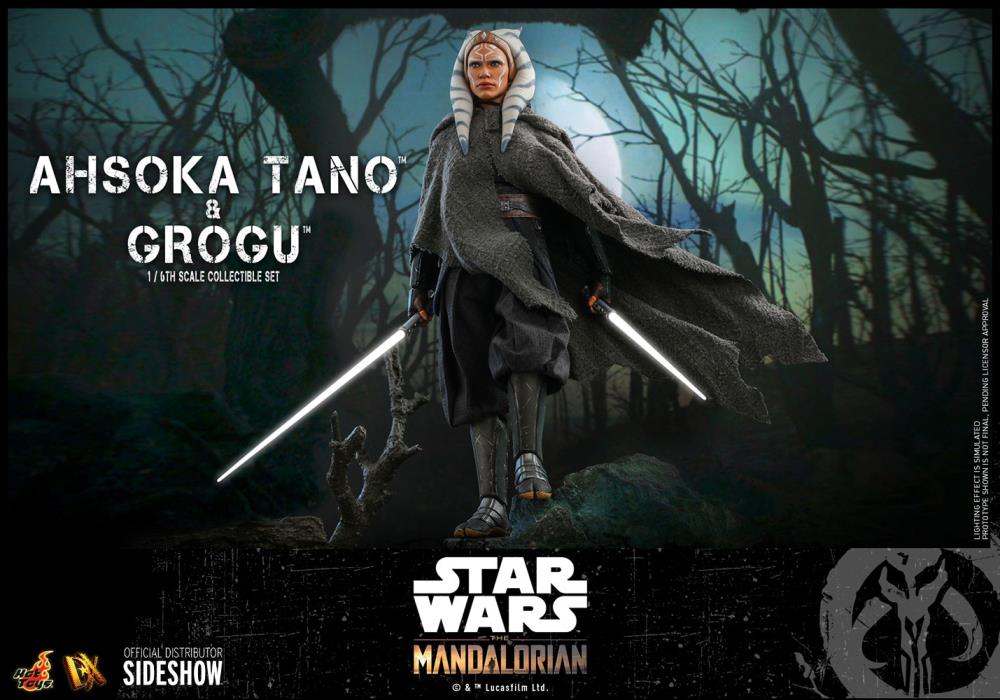 The Mandalorian DX21 Ahsoka Tano and Grogu 1/6th Scale Collectible Figure Set Gallery Image 14