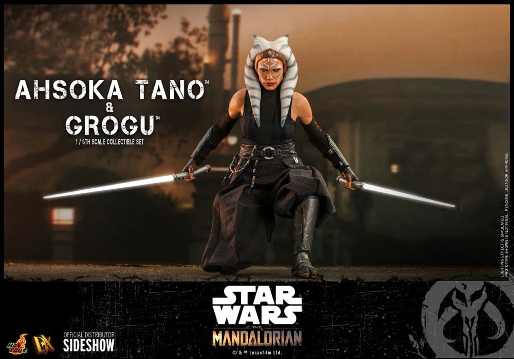 The Mandalorian DX21 Ahsoka Tano and Grogu 1/6th Scale Collectible Figure Set Gallery Image 22