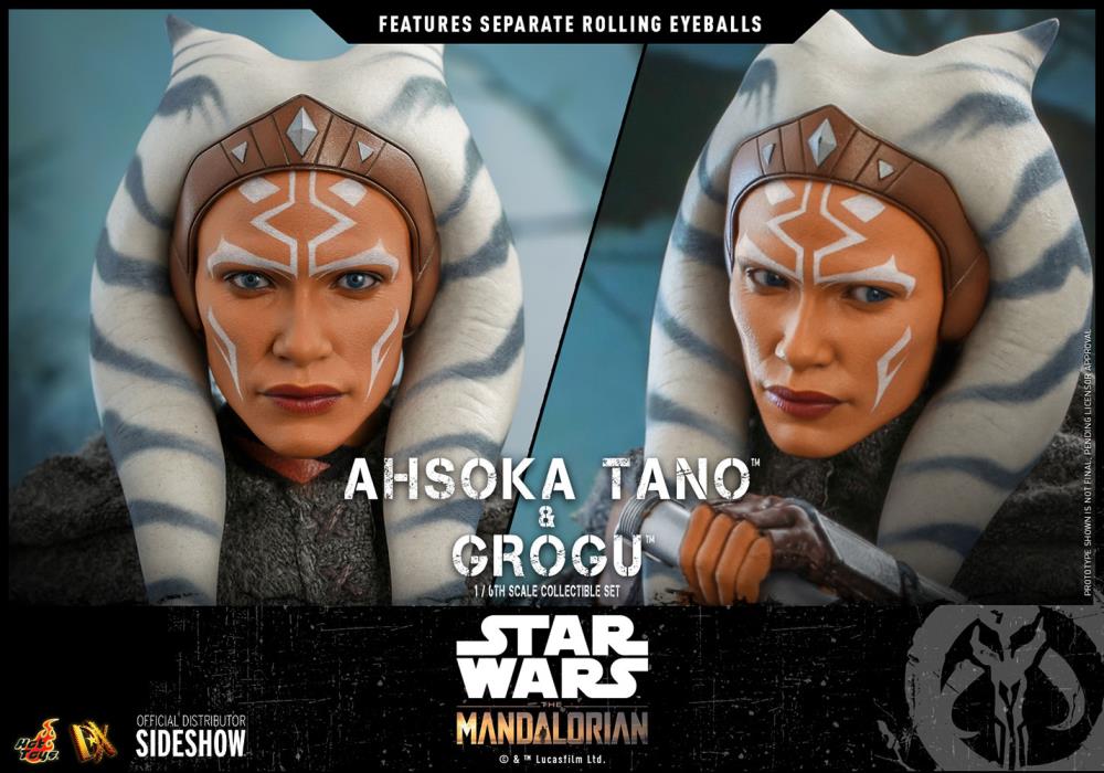 The Mandalorian DX21 Ahsoka Tano and Grogu 1/6th Scale Collectible Figure Set Gallery Image 12