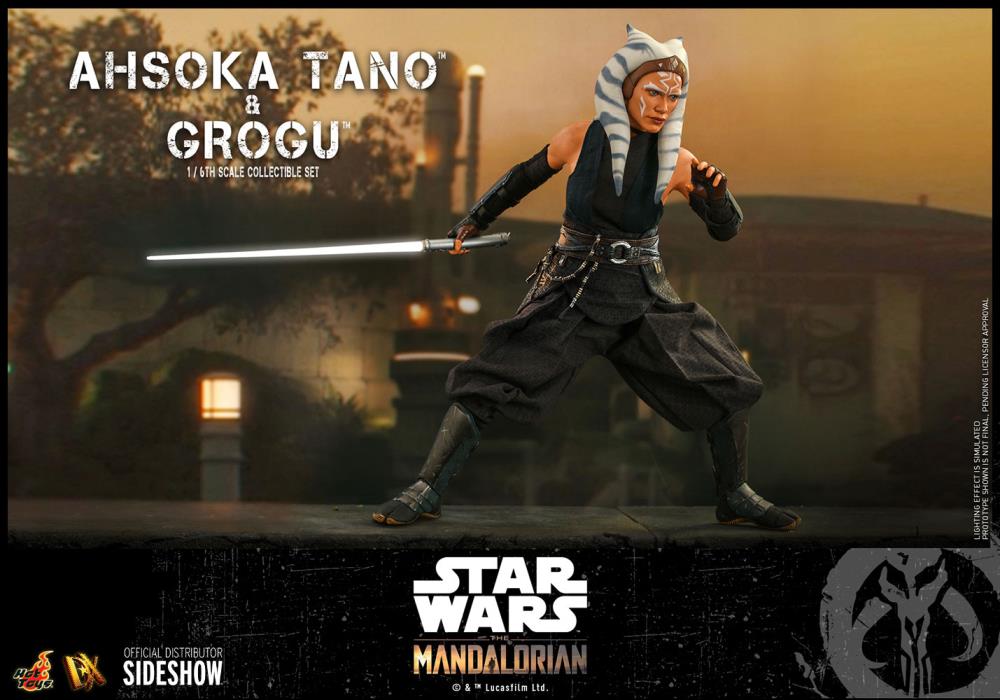 The Mandalorian DX21 Ahsoka Tano and Grogu 1/6th Scale Collectible Figure Set Gallery Image 24