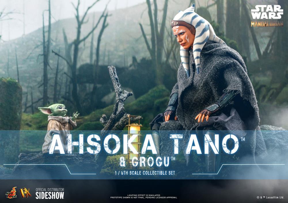 The Mandalorian DX21 Ahsoka Tano and Grogu 1/6th Scale Collectible Figure Set Gallery Image 3