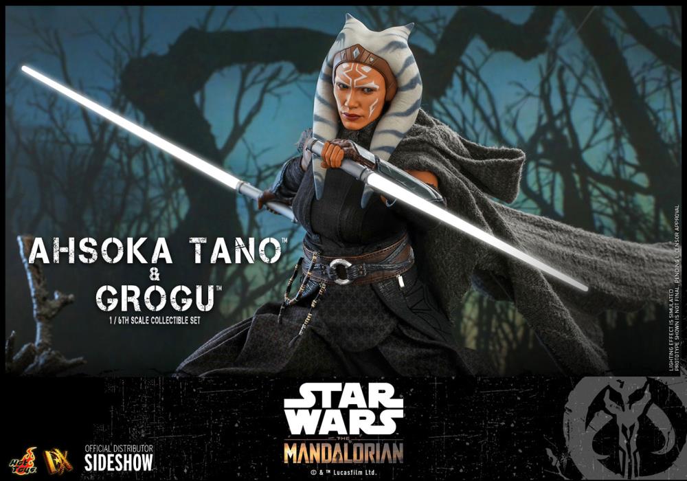 The Mandalorian DX21 Ahsoka Tano and Grogu 1/6th Scale Collectible Figure Set Gallery Image 13