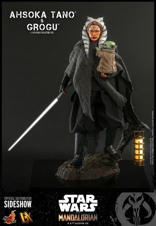 The Mandalorian DX21 Ahsoka Tano and Grogu 1/6th Scale Collectible Figure Set Gallery Image 5