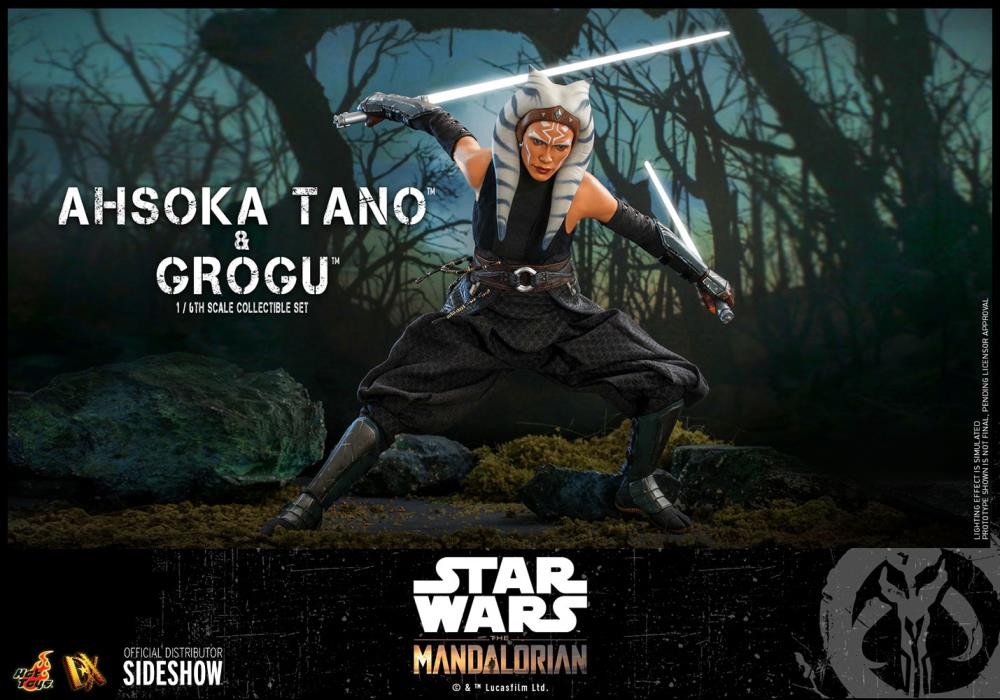 The Mandalorian DX21 Ahsoka Tano and Grogu 1/6th Scale Collectible Figure Set Gallery Image 16