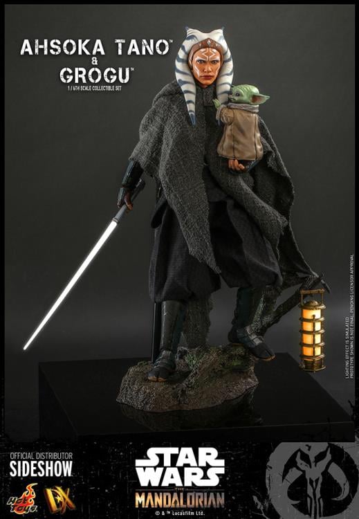 The Mandalorian DX21 Ahsoka Tano and Grogu 1/6th Scale Collectible Figure Set Gallery Image 4
