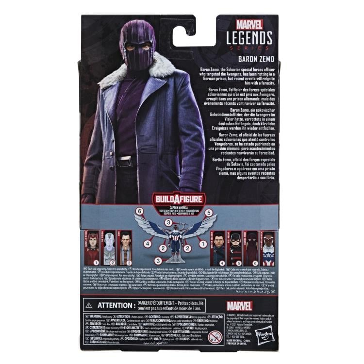 The Falcon and the Winter Soldier Marvel Legends Baron Zemo Action Figure (Captain America Flight Gear BAF) Gallery Image 11