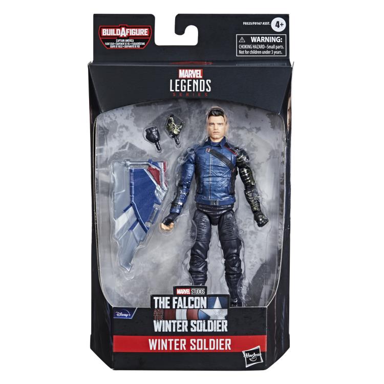 The Falcon and the Winter Soldier Marvel Legends Winter Soldier Action Figure (Captain America Flight Gear BAF) Gallery Image 10