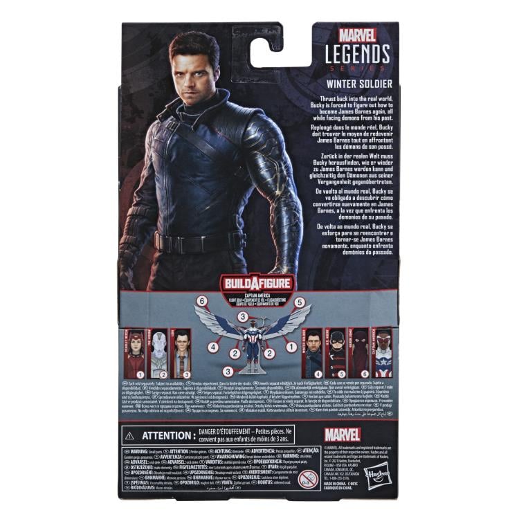 The Falcon and the Winter Soldier Marvel Legends Winter Soldier Action Figure (Captain America Flight Gear BAF) Gallery Image 11