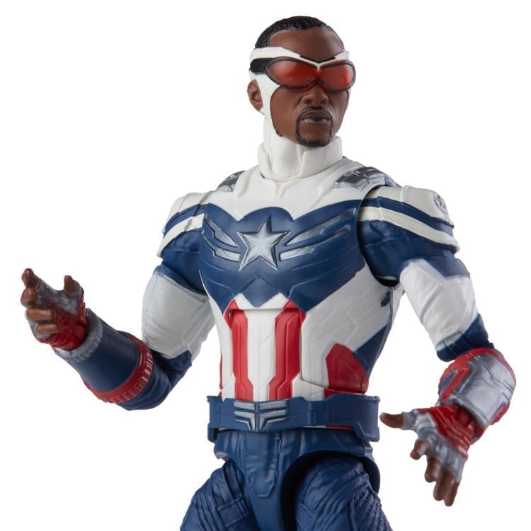 The Falcon and the Winter Soldier Marvel Legends Captain America Action Figure (Captain America Flight Gear BAF) Gallery Image 6