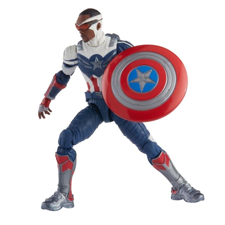 The Falcon and the Winter Soldier Marvel Legends Captain America Action Figure (Captain America Flight Gear BAF) Gallery Image 5