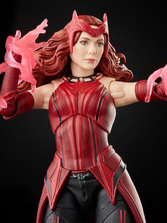 WandaVision Marvel Legends Scarlet Witch Action Figure (Captain America Flight Gear BAF) Gallery Image 2
