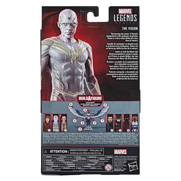 WandaVision Marvel Legends Vision Action Figure (Captain America Flight Gear BAF) Gallery Image 10