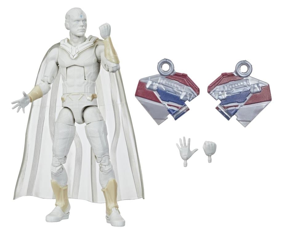 WandaVision Marvel Legends Vision Action Figure (Captain America Flight Gear BAF) Gallery Image 8