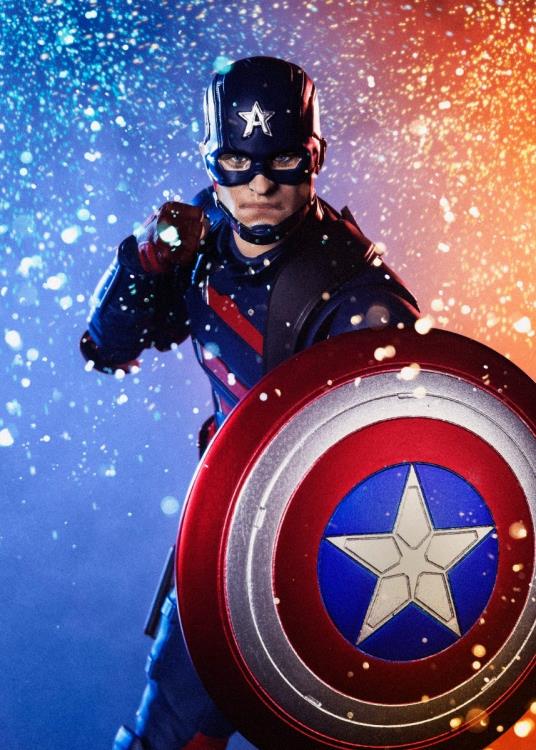 The Falcon and the Winter Soldier S.H.Figuarts Captain America (John Walker) Action Figure Gallery Image 12
