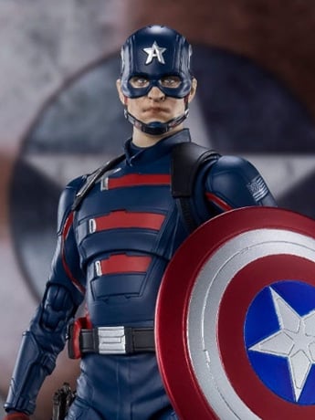 The Falcon and the Winter Soldier S.H.Figuarts Captain America (John Walker) Action Figure Gallery Image 2