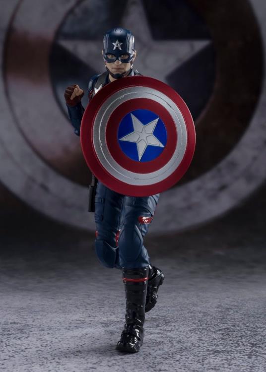 The Falcon and the Winter Soldier S.H.Figuarts Captain America (John Walker) Action Figure Gallery Image 4