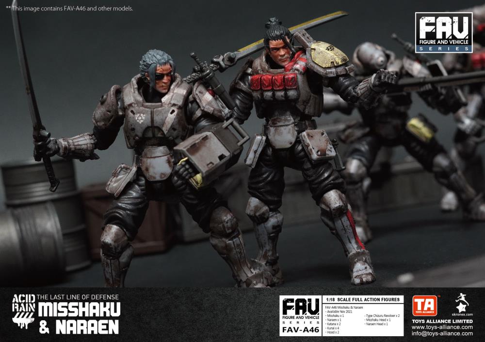 Acid Rain FAV-A46 Misshaku & Naraen Action Figure Set