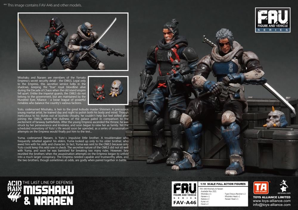 Acid Rain FAV-A46 Misshaku & Naraen Action Figure Set Gallery Image 7
