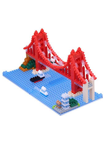 World Famous Buildings Nanoblock Sights To See Series Golden Gate Bridge Gallery Image 2