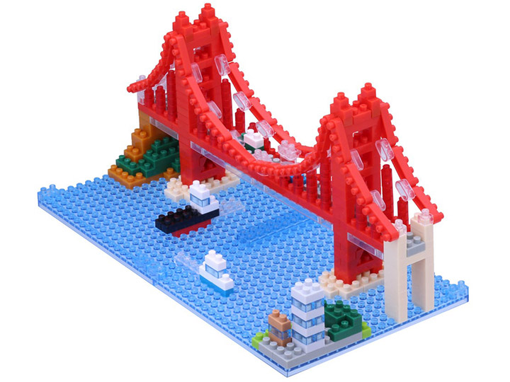World Famous Buildings Nanoblock Sights To See Series Golden Gate Bridge Gallery Image 1