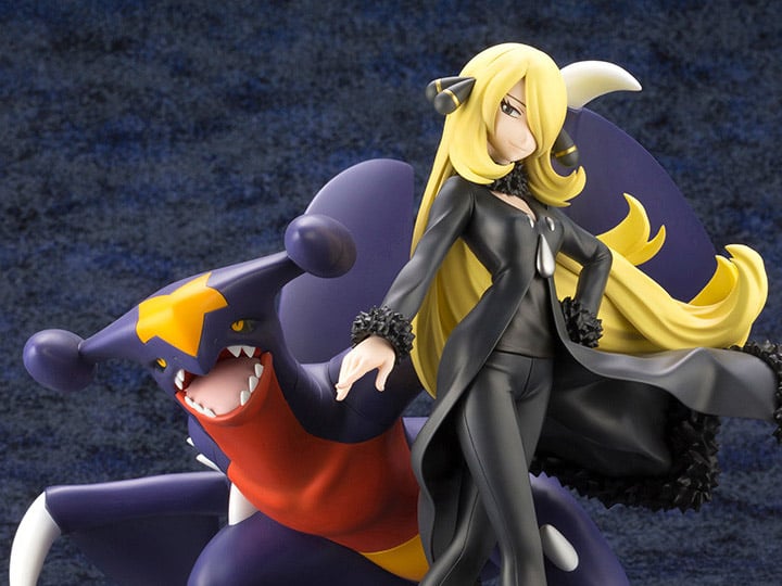 Pokemon ArtFX J Cynthia with Garchomp Figure Gallery Image 1