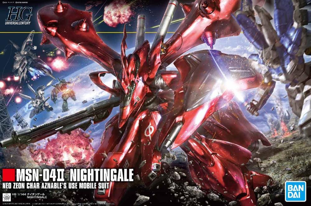 Mobile Suit Gundam: Char's Counterattack HGUC Nightingale 1/144 Scale Model Kit Gallery Image 12
