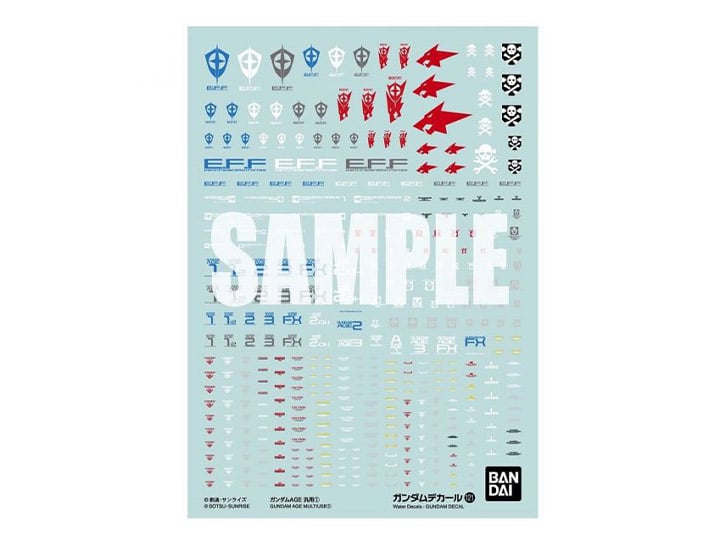 Gundam Decal No.121 Mobile Suit Gundam AGE-1 Multiuse Decal Sheets Gallery Image 1