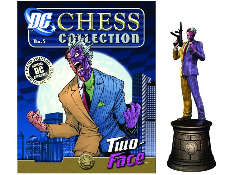 DC Superhero Chess Figure Collection #6 - Two-Face Black Knight Gallery Image 1