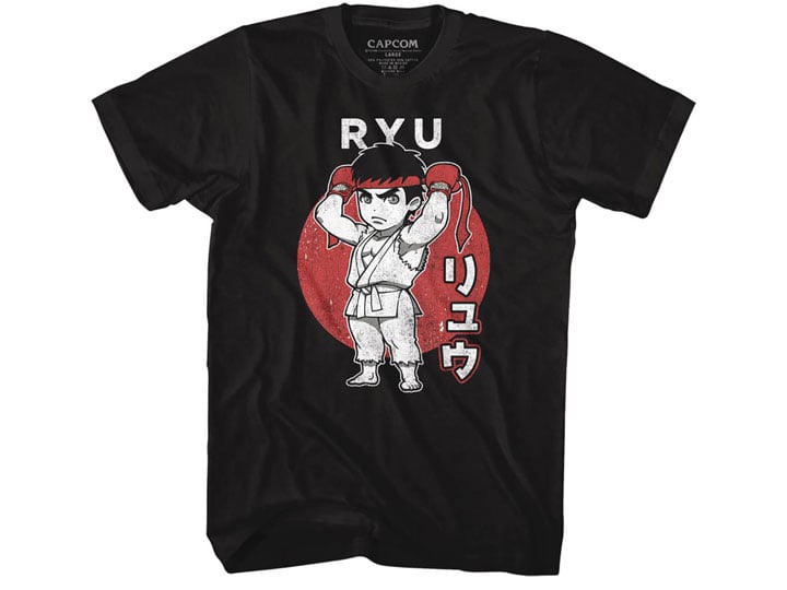 Street Fighter Chibi Ryu T-Shirt Gallery Image 1