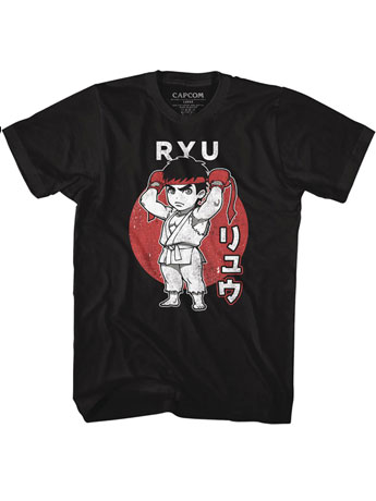 Street Fighter Chibi Ryu T-Shirt Gallery Image 2