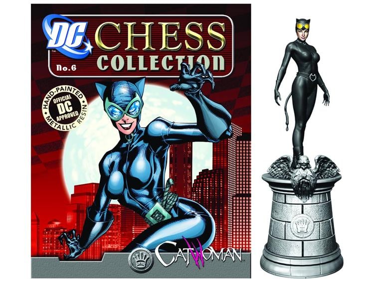DC Superhero Chess Figure Collection #5 - Catwoman White Queen Gallery Image 1
