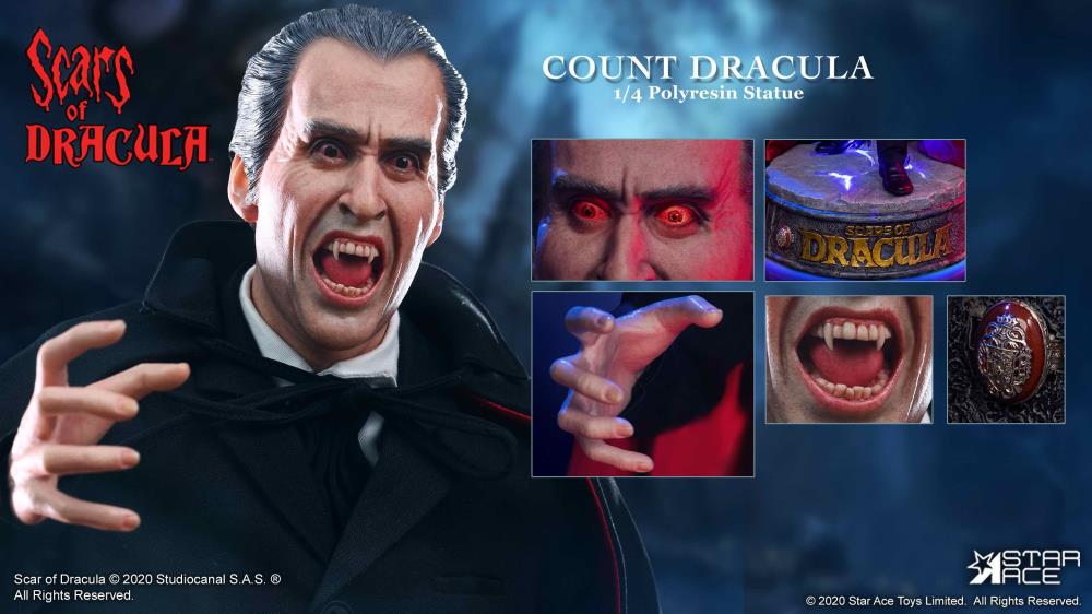 Scars of Dracula Count Dracula (Ver. 2.0) Deluxe 1/4 Scale Statue Gallery Image 11
