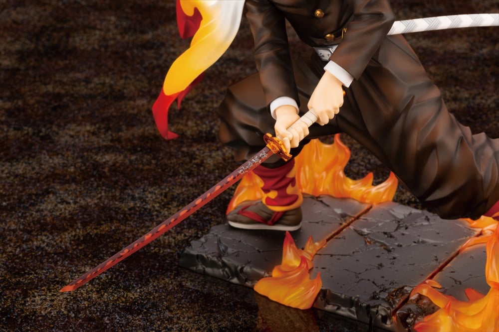 Demon Slayer: Kimetsu no Yaiba ArtFX J Kyoujurou Rengoku (Purgatory Anjuro) Figure Gallery Image 11