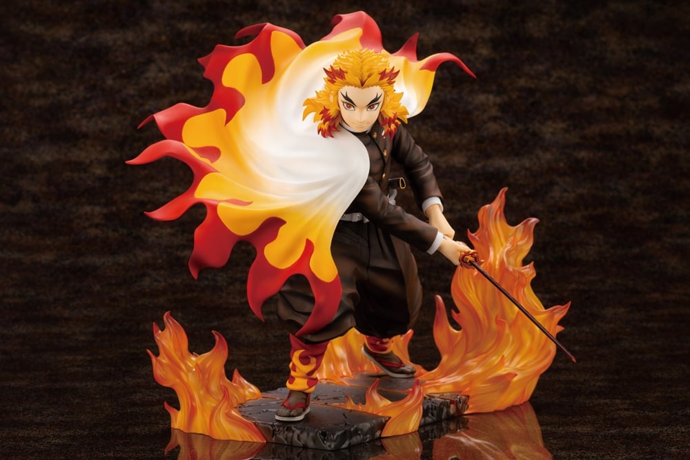 Demon Slayer: Kimetsu no Yaiba ArtFX J Kyoujurou Rengoku (Purgatory Anjuro) Figure Gallery Image 4