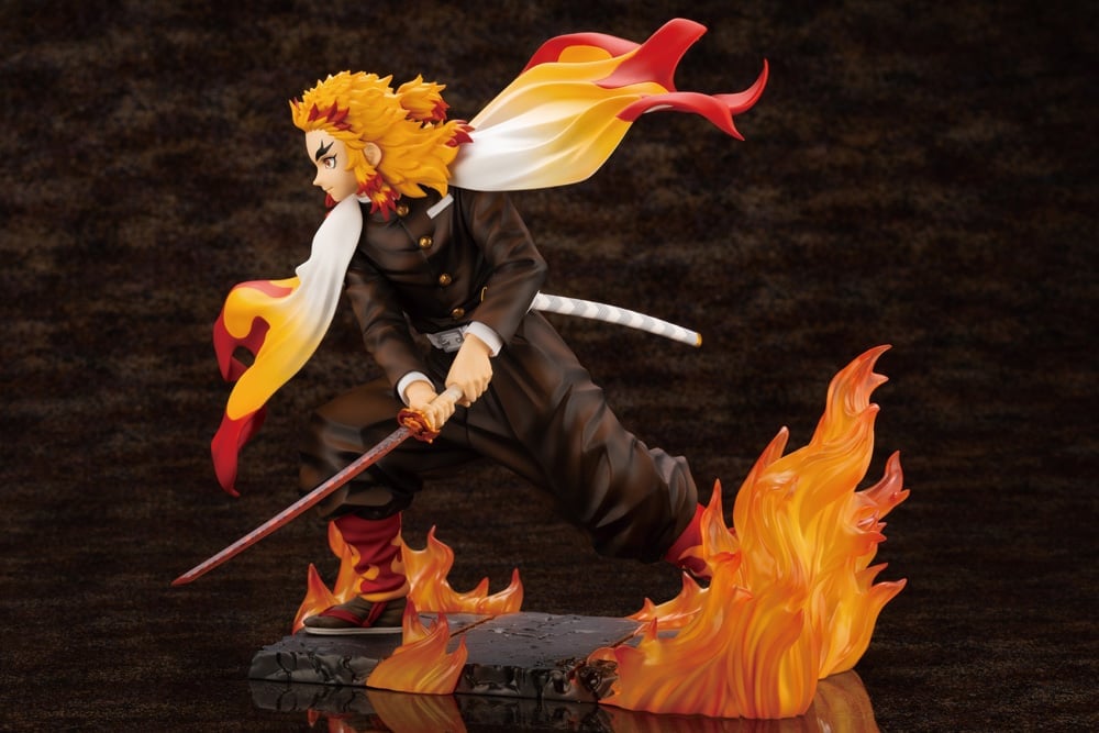 Demon Slayer: Kimetsu no Yaiba ArtFX J Kyoujurou Rengoku (Purgatory Anjuro) Figure Gallery Image 6