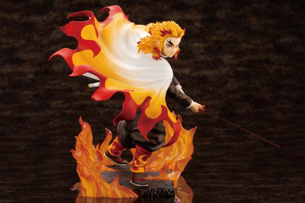 Demon Slayer: Kimetsu no Yaiba ArtFX J Kyoujurou Rengoku (Purgatory Anjuro) Figure Gallery Image 9