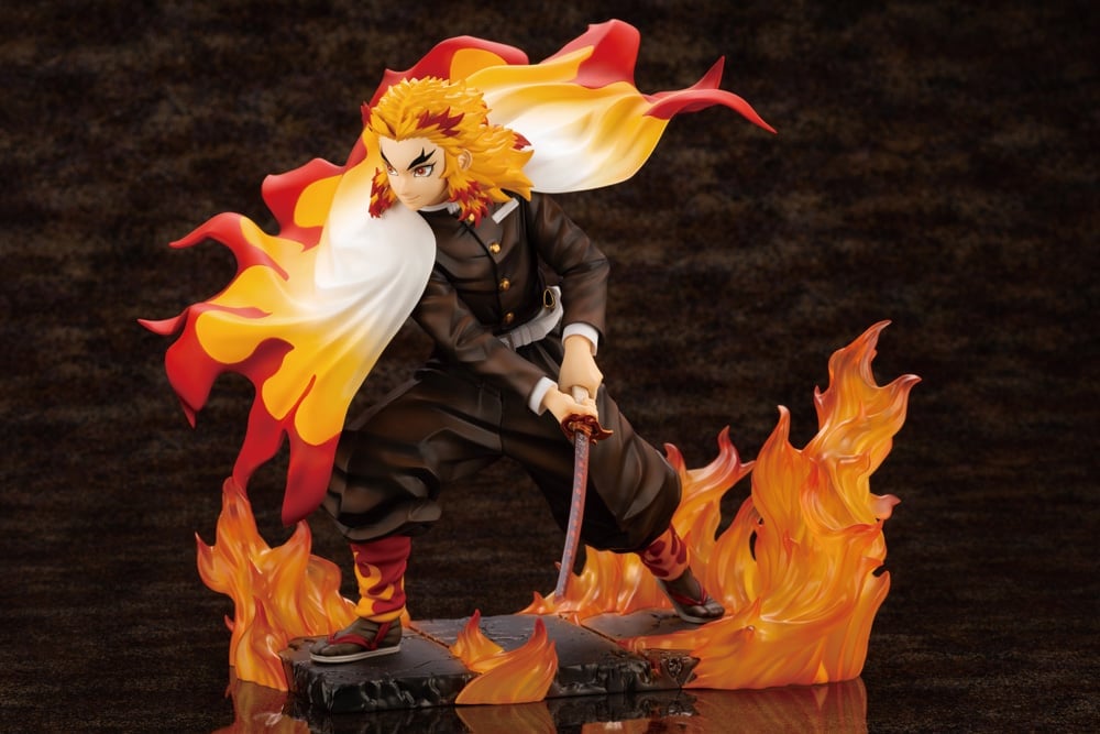 Demon Slayer: Kimetsu no Yaiba ArtFX J Kyoujurou Rengoku (Purgatory Anjuro) Figure Gallery Image 5