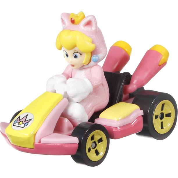 Mario Kart Hot Wheels Cat Peach (Standard Kart) Gallery Image 4