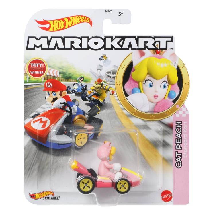 Mario Kart Hot Wheels Cat Peach (Standard Kart) Gallery Image 3