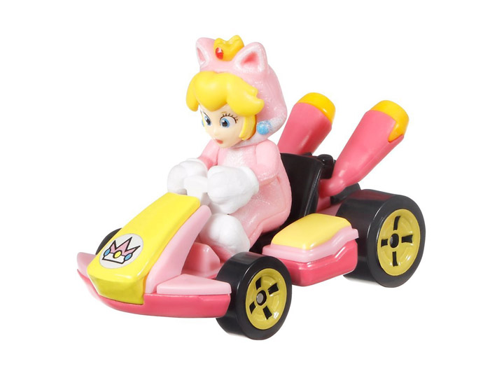 Mario Kart Hot Wheels Cat Peach (Standard Kart) Gallery Image 1