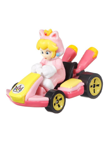 Mario Kart Hot Wheels Cat Peach (Standard Kart) Gallery Image 2