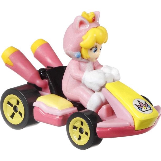 Mario Kart Hot Wheels Cat Peach (Standard Kart) Gallery Image 5