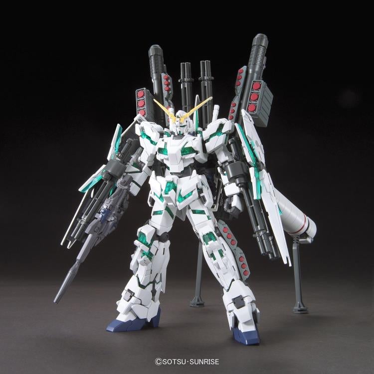 Mobile Suit Gundam Unicorn HGUC Full Armor Unicorn Gundam Destroy Mode (Green Ver.) 1/144 Scale Model Kit Gallery Image 3