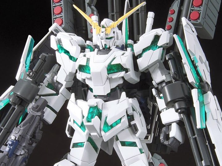 Mobile Suit Gundam Unicorn HGUC Full Armor Unicorn Gundam Destroy Mode (Green Ver.) 1/144 Scale Model Kit Gallery Image 1