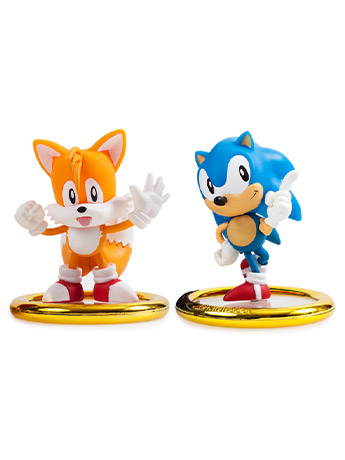Sonic The Hedgehog Series 1 Sonic & Tails  3" Vinyl Figure Two-Pack Gallery Image 2