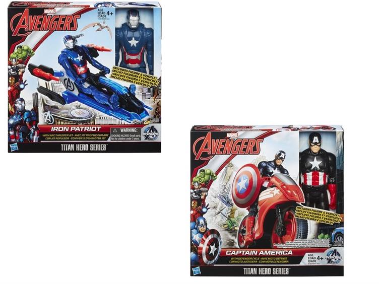 Avengers Titan Hero With Vehicle - Set of 2 (Iron Patriot & Captain America) Gallery Image 2